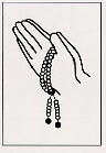 天台宗用数珠の掛け方